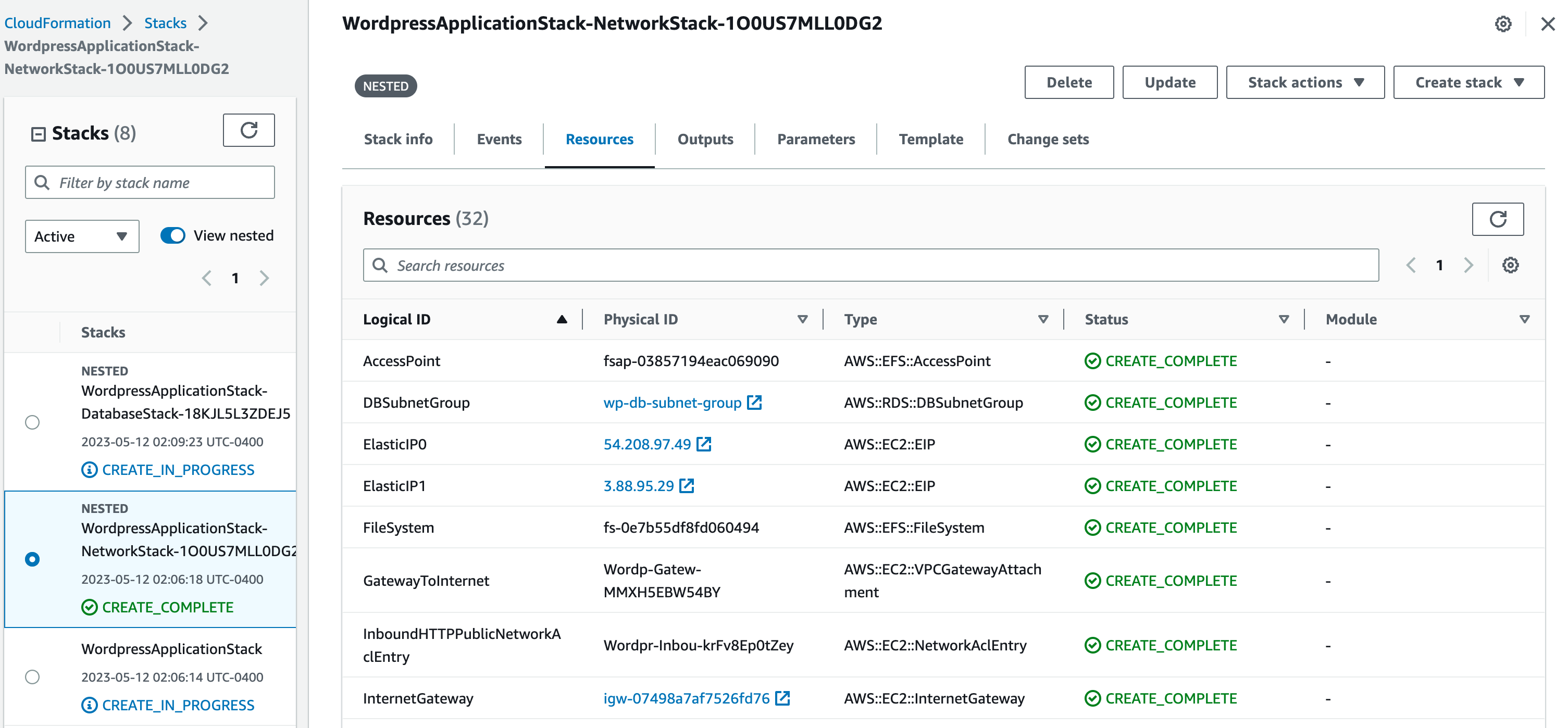 Stack Resources